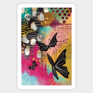 Painted Butterflies Sticker